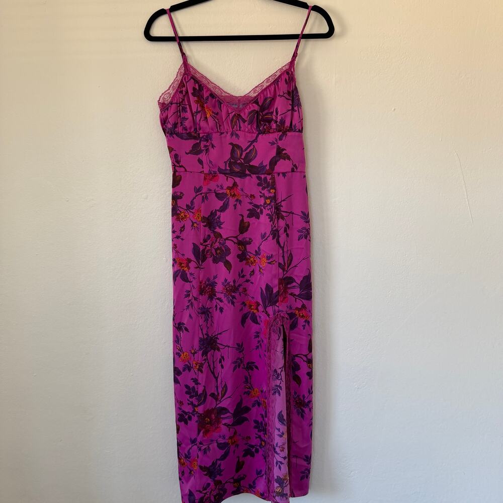 Urban Outfitters pink floral slip dress